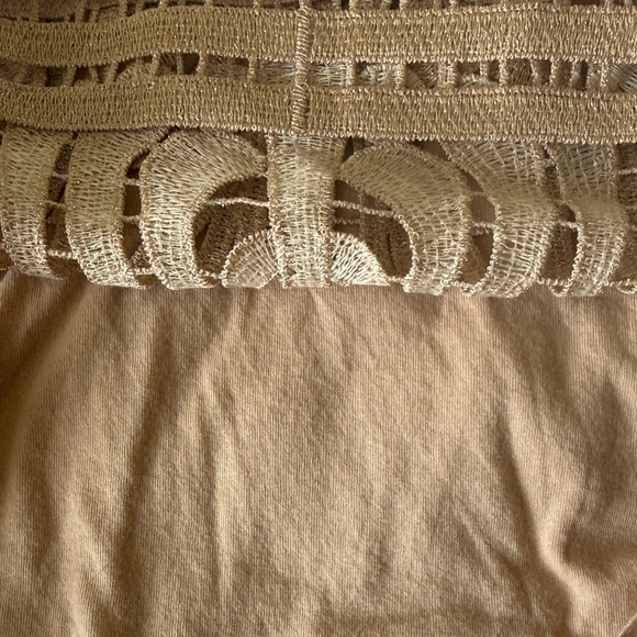 Express Women's Beige Embroidered Tank Top - Picture 5 of 6